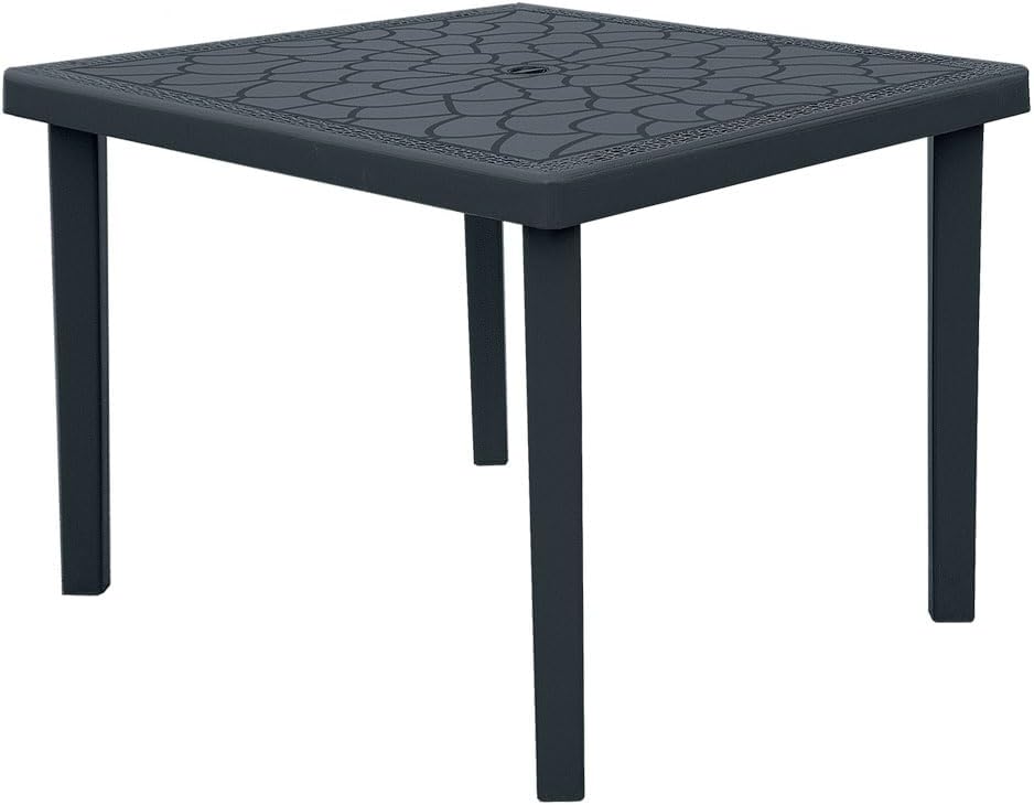 Tavolo quadrato da giardino 90 x 90 cm per terrazza e spazi esterni