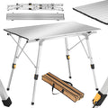 Tavolo pieghevole da picnic in alluminio regolabile in altezza 90 x 52 x 45 69 cm