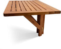 Tavolino pieghevole da balcone in legno eucalipto 60 x 40 cm per esterno