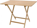 Tavolo pieghevole stile birreria in legno naturale 60 x 80 cm per casa campeggio e spazi esterni