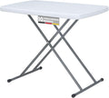 Tavolo pieghevole da giardino in plastica 75.5 x 49 cm con maniglia per trasporto e buffet