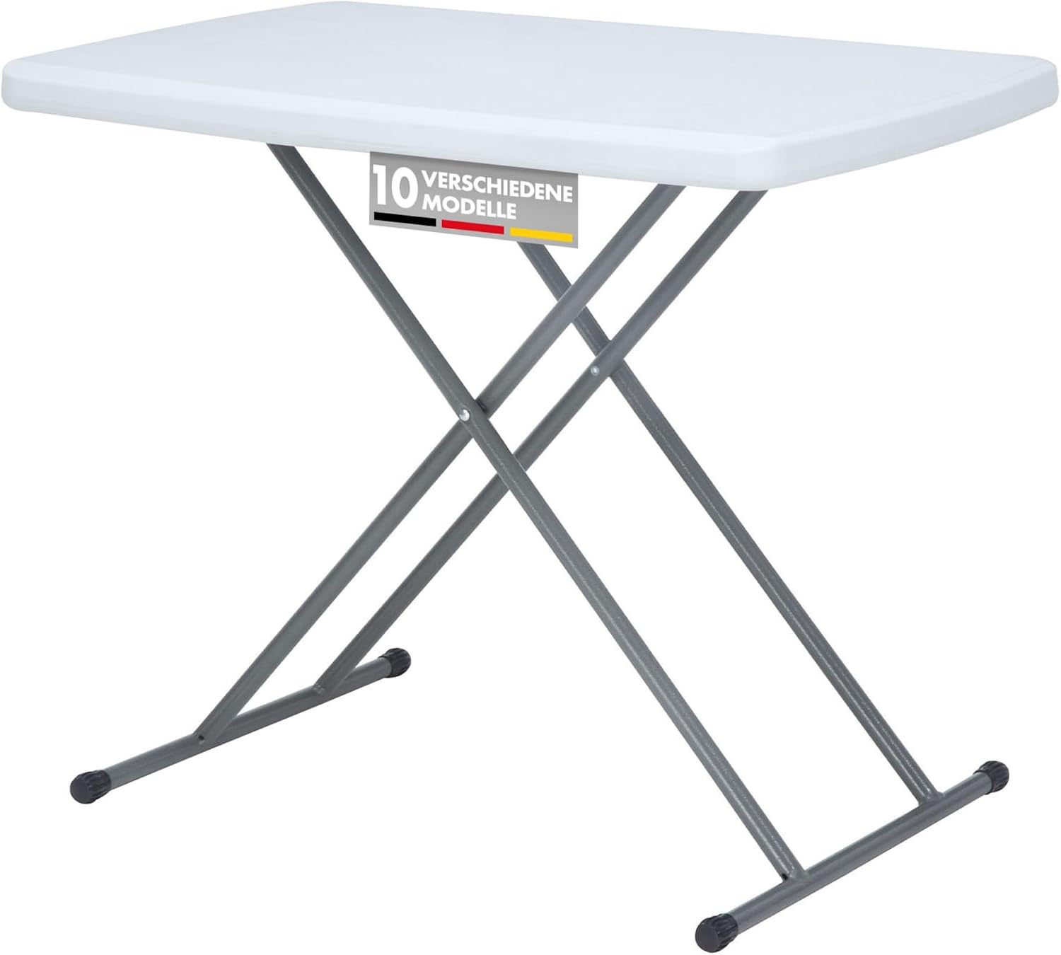 Tavolo pieghevole da giardino in plastica 75.5 x 49 cm con maniglia per trasporto e buffet