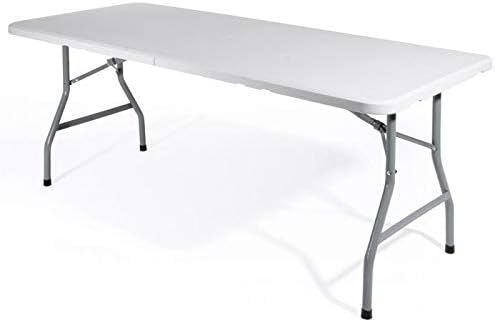 Tavolo pieghevole salvaspazio formato valigia 180 x 70 x 74 cm per giardino picnic buffet e catering